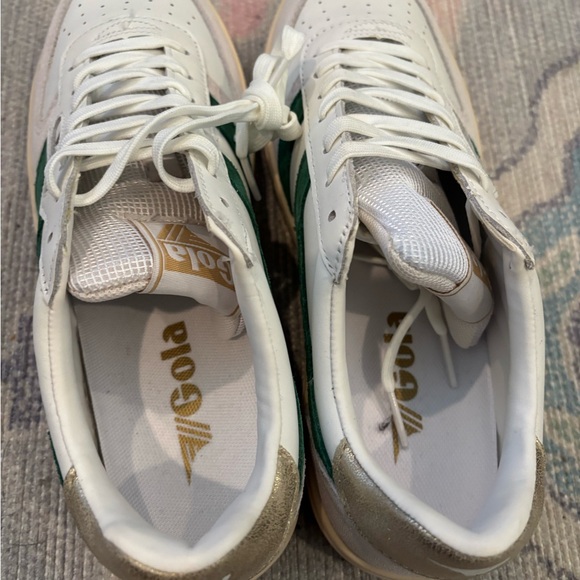 Women’s Gola Sneakers Size 7, Green/White - Picture 4 of 4